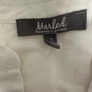 Marled Reunited White Button Down Tunic